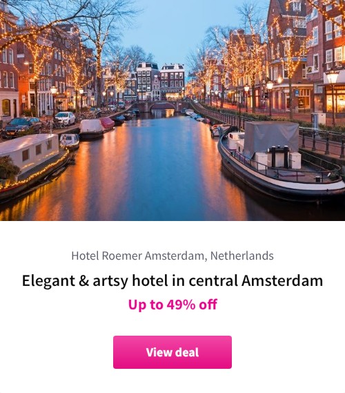 Elegant &amp; artsy hotel in central Amsterdam
