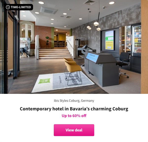 Contemporary hotel in Bavaria’s charming Coburg