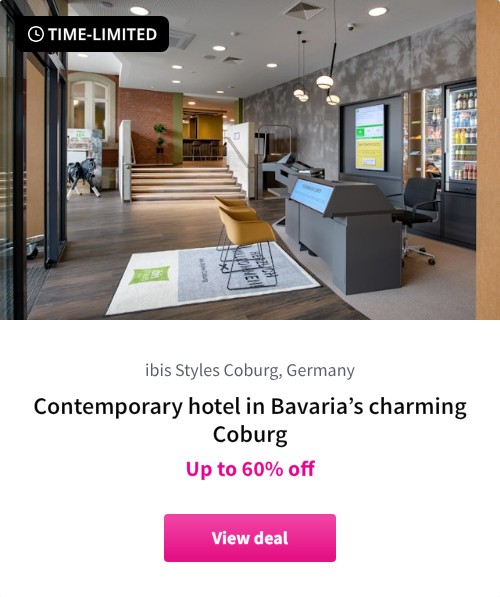 Contemporary hotel in Bavaria’s charming Coburg
