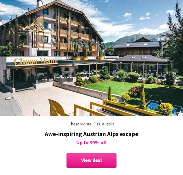 Awe-inspiring Austrian Alps escape