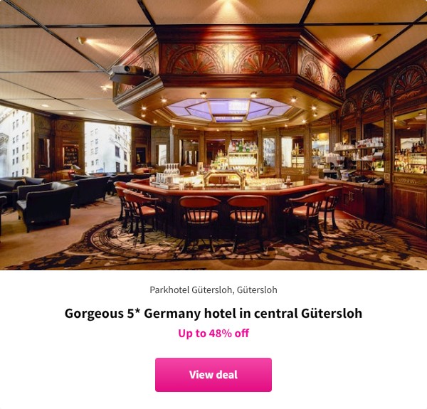 Gorgeous 5* Germany hotel in central Gütersloh