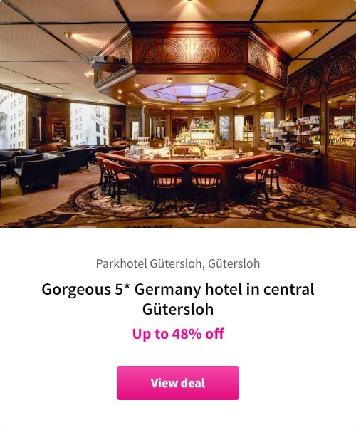 Gorgeous 5* Germany hotel in central Gütersloh