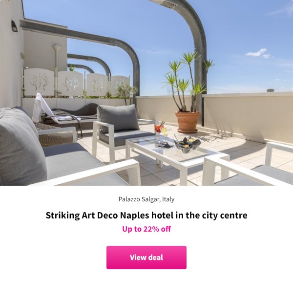 Striking Art Deco Naples hotel in the city centre