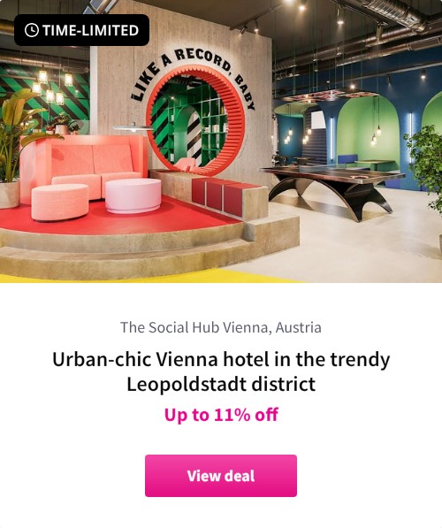Urban-chic Vienna hotel in the trendy Leopoldstadt district
