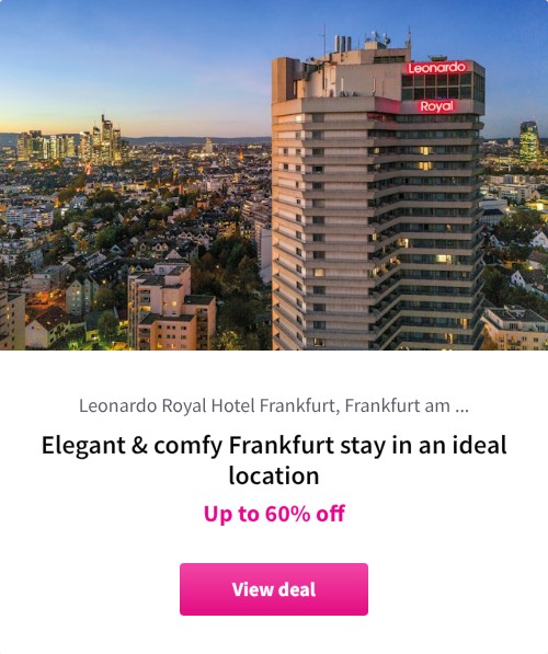 Elegant &amp; comfy Frankfurt stay in an ideal location