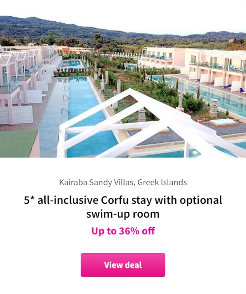 5* all-inclusive Corfu stay with optional swim-up room