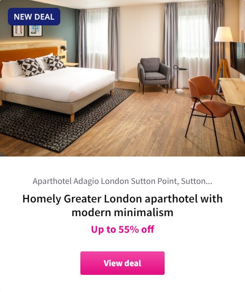 Homely Greater London aparthotel with modern minimalism