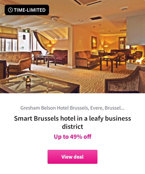 Smart Brussels hotel in a leafy business district