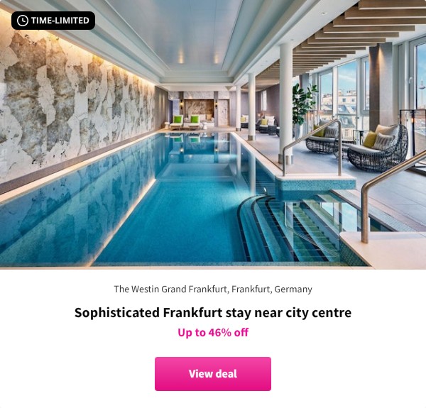 Sophisticated Frankfurt stay near city centre