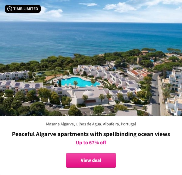 Peaceful Algarve apartments with spellbinding ocean views