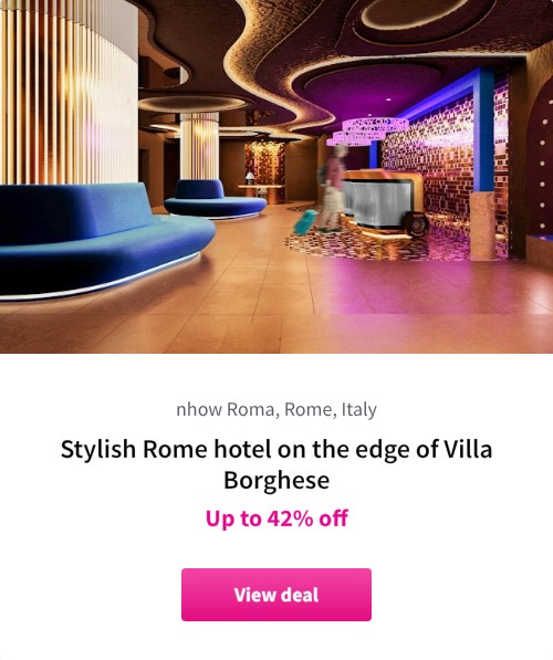 Stylish Rome hotel on the edge of Villa Borghese