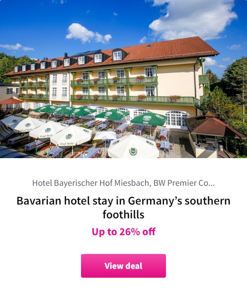 Bavarian hotel stay in Germany’s southern foothills