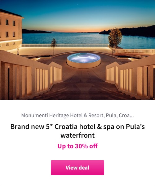 Brand new 5* Croatia hotel &amp; spa on Pula’s waterfront