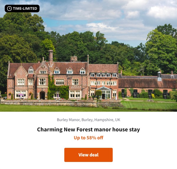 Charming New Forest manor house stay