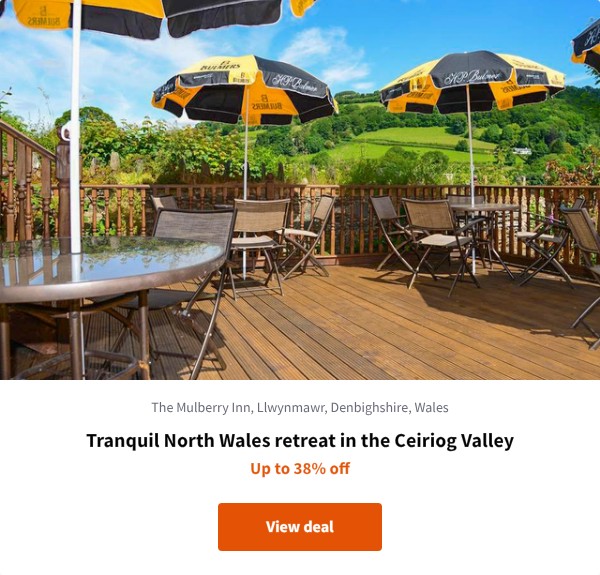Tranquil North Wales retreat in the Ceiriog Valley