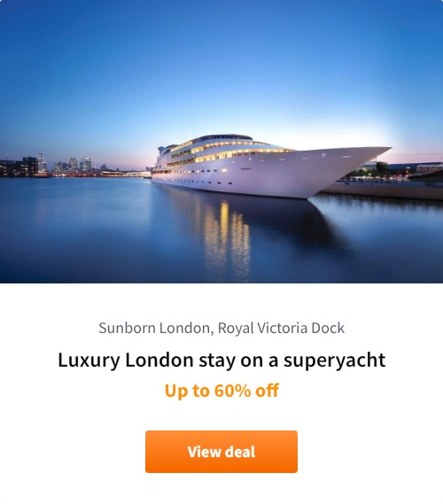 Luxury London stay on a superyacht