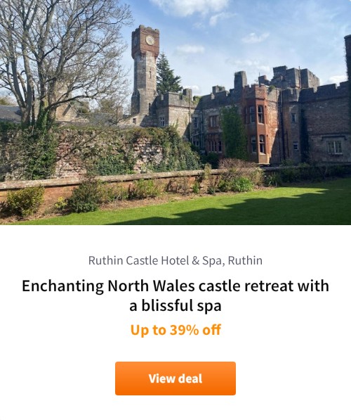 Enchanting North Wales castle retreat with a blissful spa