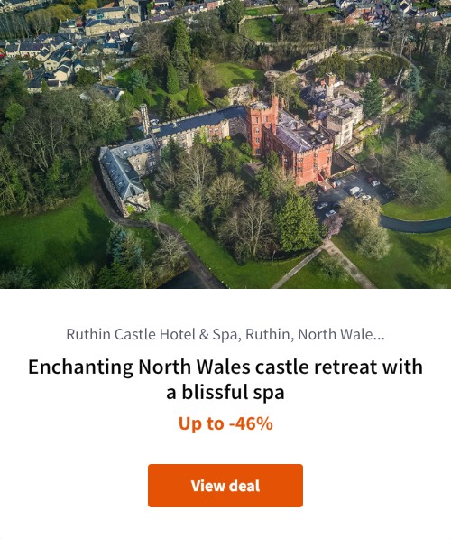 Enchanting North Wales castle retreat with a blissful spa