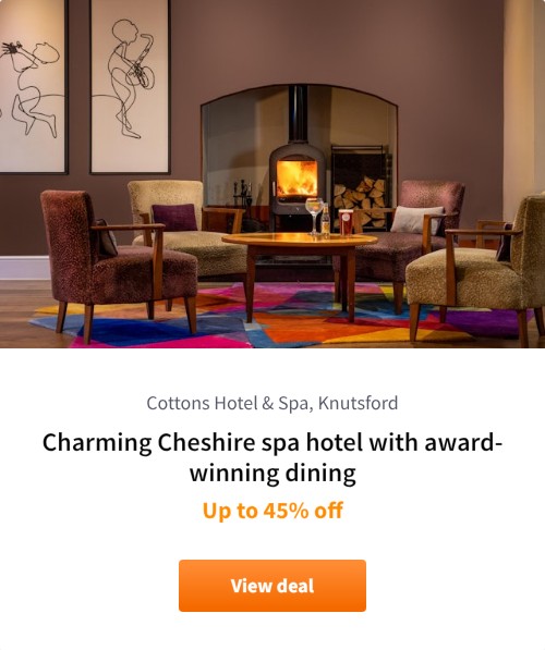 Charming Cheshire spa hotel with award-winning dining - Refundable hotel