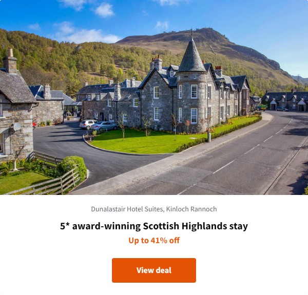 5* award-winning Scottish Highlands stay