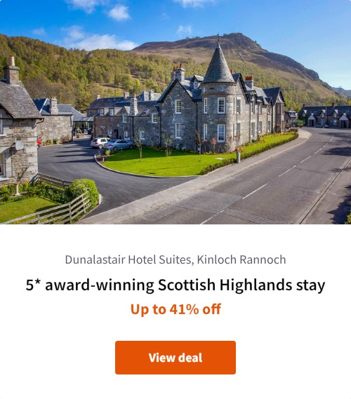 5* award-winning Scottish Highlands stay