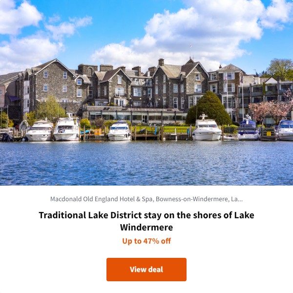 Traditional Lake District stay on the shores of Lake Windermere