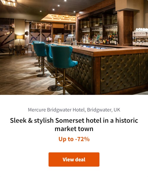 Sleek &amp; stylish Somerset hotel in a historic market town