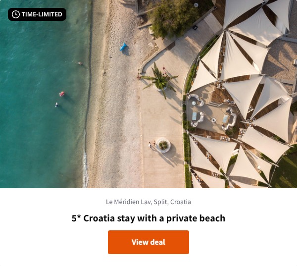 5* Croatia stay with a private beach