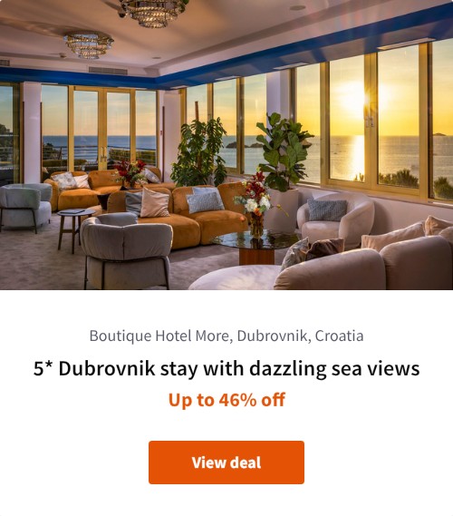 5* Dubrovnik stay with dazzling sea views
