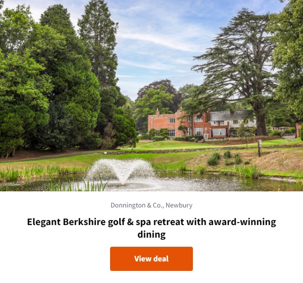 Elegant Berkshire golf &amp; spa retreat with award-winning dining