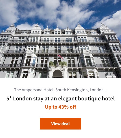 5* London stay at an elegant boutique hotel