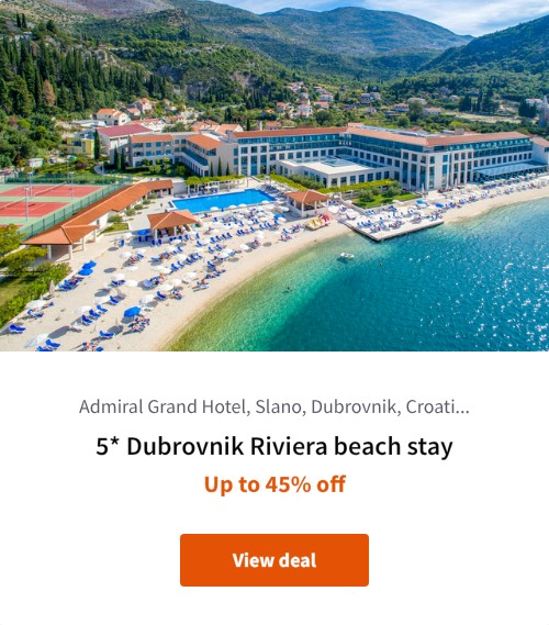 5* Dubrovnik Riviera beach stay