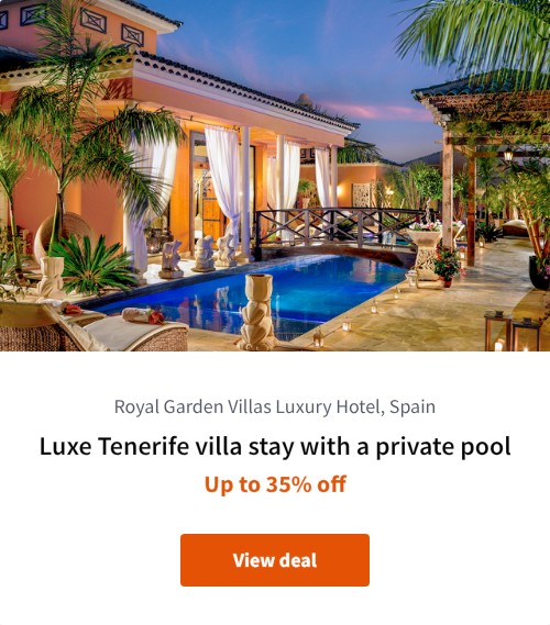 Luxe Tenerife villa stay with a private pool