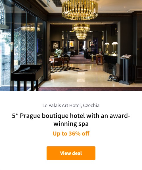 5* Prague boutique hotel with an award-winning spa