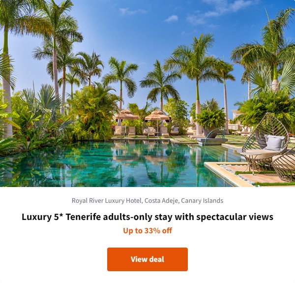 Luxury 5* Tenerife adults-only stay with spectacular views