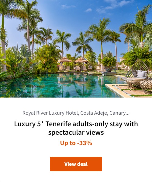 Luxury 5* Tenerife adults-only stay with spectacular views