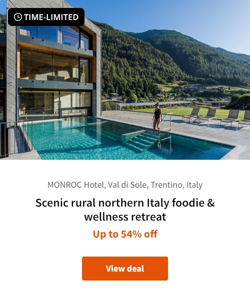 Scenic rural northern Italy foodie &amp; wellness retreat
