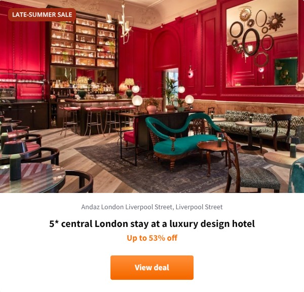 5* luxury stay at a central London design hotel