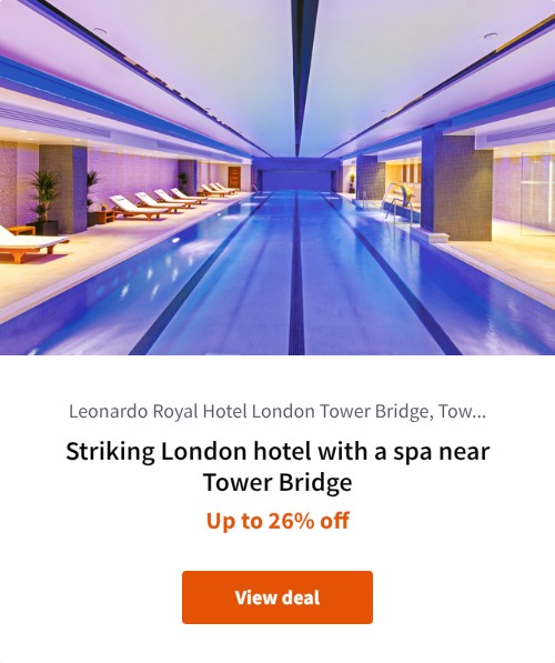 Striking London hotel with a spa near Tower Bridge