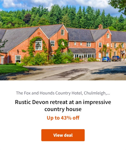 Rustic Devon retreat at an impressive country house