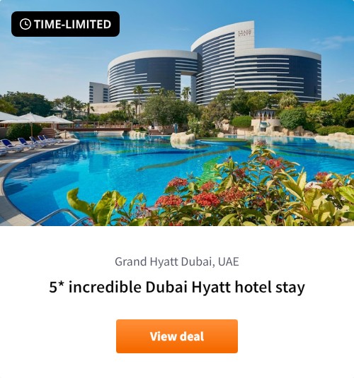 5* incredible Dubai Hyatt hotel stay - Refundable hotel