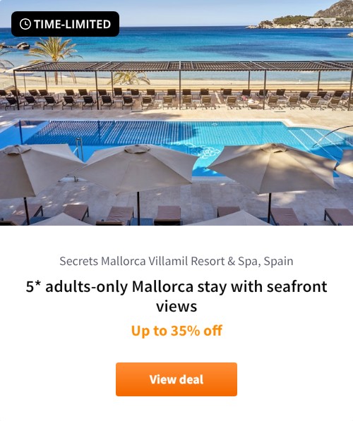 5* adults-only Mallorca stay with seafront views