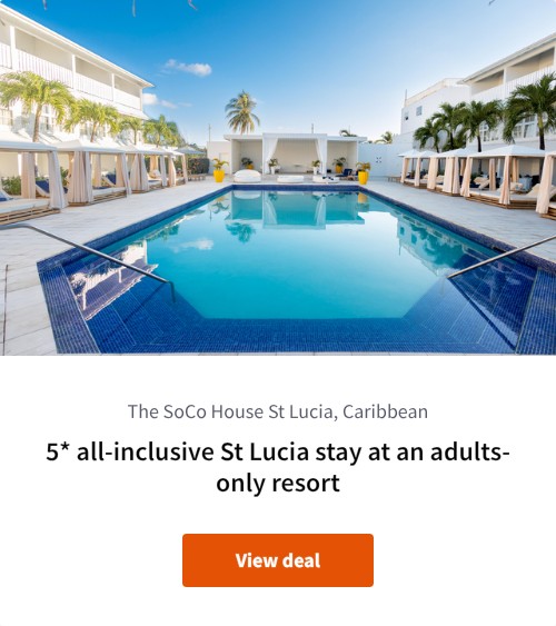 5* all-inclusive St Lucia stay at an adults-only resort