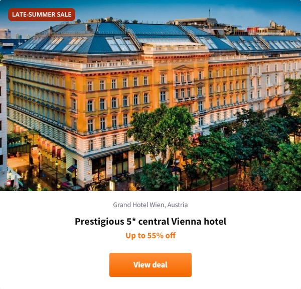 Prestigious 5* central Vienna hotel