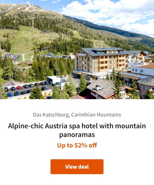 Alpine-chic Austria spa hotel with mountain panoramas
