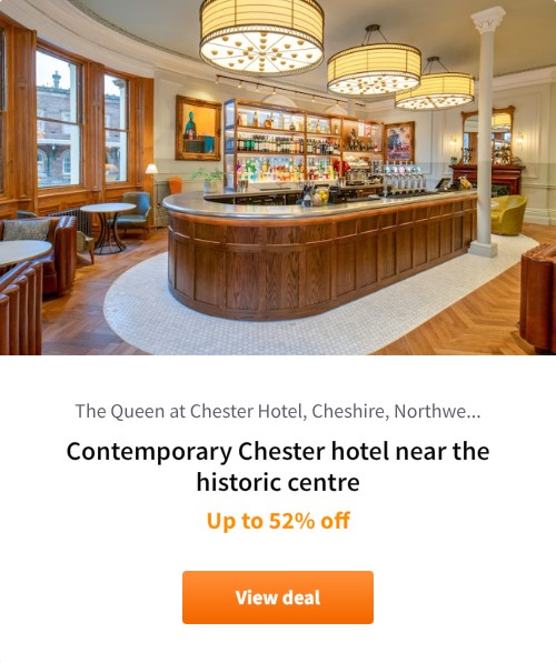 Contemporary Chester hotel near the historic centre