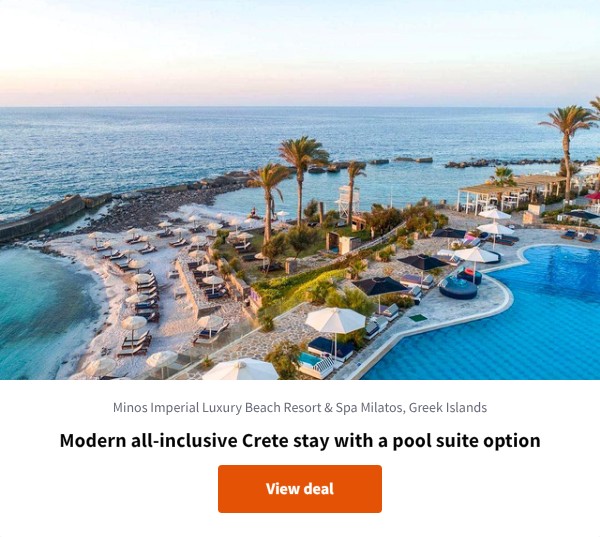 5* all-inclusive luxury stay in Crete’s beautiful Milatos