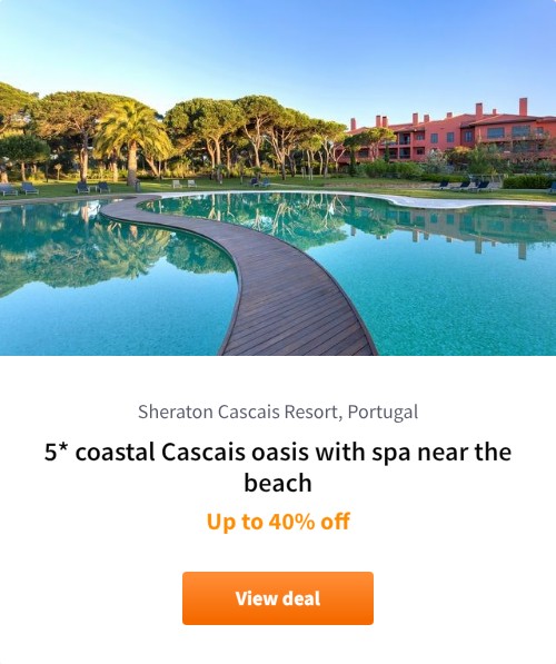 5* coastal Cascais oasis with spa near the beach