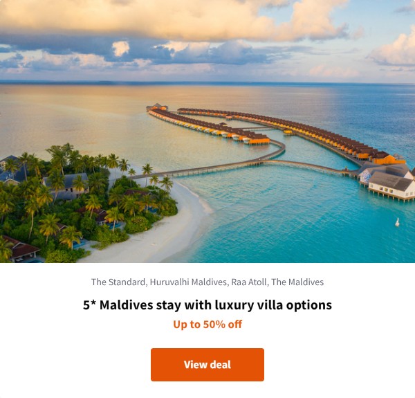 5* Maldives villa with a private plunge pool