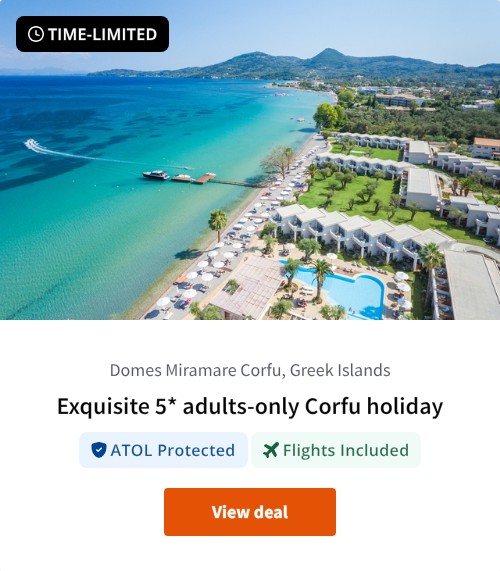 Exquisite 5* adults-only Corfu holiday